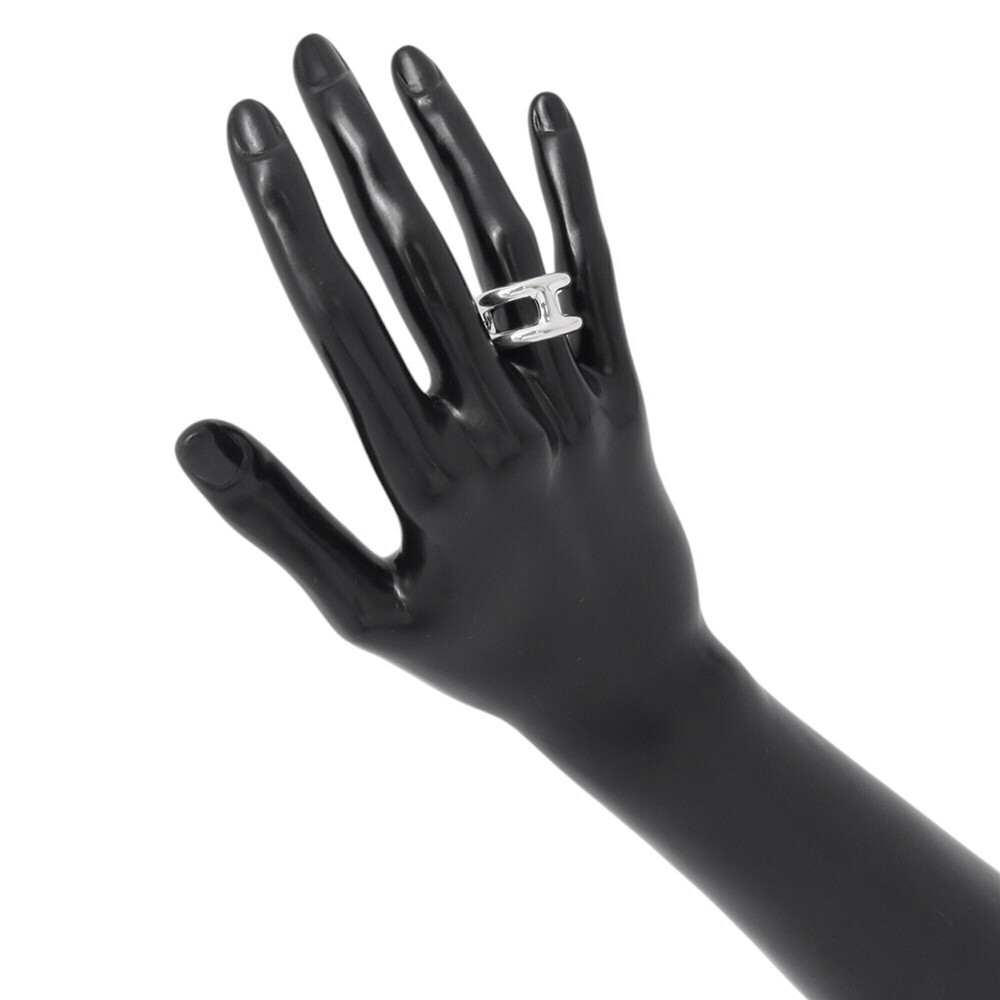 Hermes Osmose PM ring, SV925 silver, ring size 50. (HERMES ring) - Picture 4 of 9